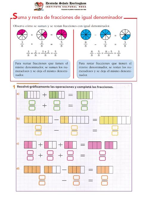 The Worksheet Shows How To Use Fraction Numbers