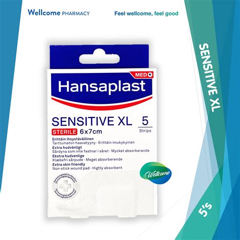 Hansaplast Med Sensitive Xl Wound Plaster 5s Wellcome Pharmacy