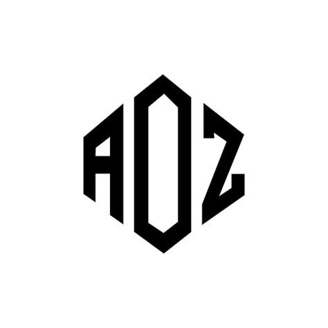 Aoz Buchstaben Logo Design Mit Polygon Form Aoz Polygon Und W Rfelform