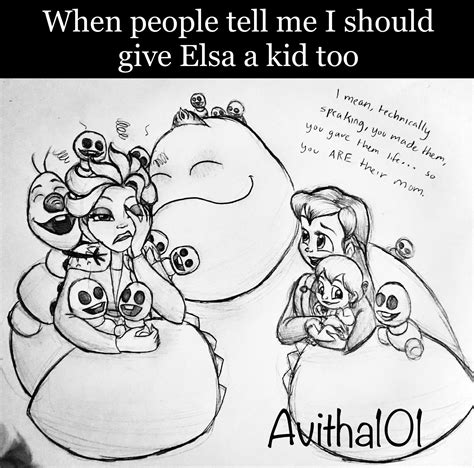 Girlie has too many kids : r/Frozen