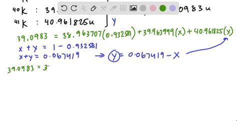 Solved There Are Three Naturally Occurring Isotopes Of Potassium K