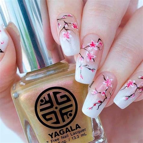 Top Cherry Blossom Nails 2020 Isishweshwe In 2020 Nail Designs