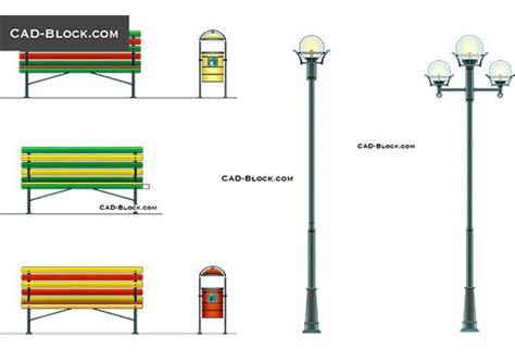 Street Light Cad Block