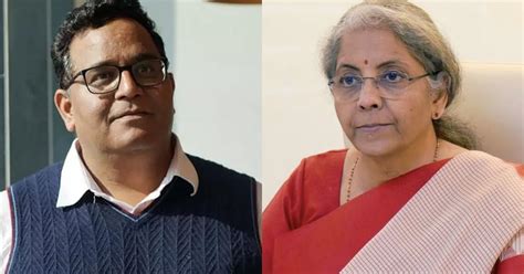 Paytm Update Ceo Vijay Shekhar Sharma Meets Finance Minister Nirmala