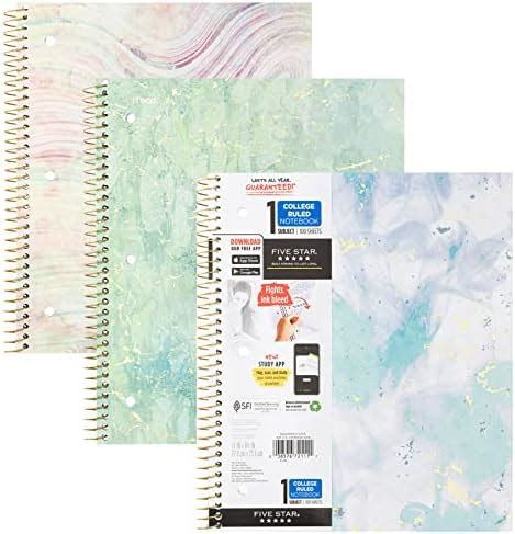 Amazon Five Star Spiral Notebooks 1 Subject College Ruled 11in