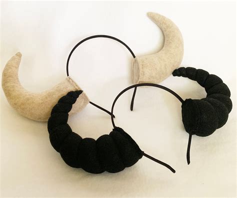 Custom Curled Up Plush Horns Bull Horns Ram Horns Dragon Horns Etsy