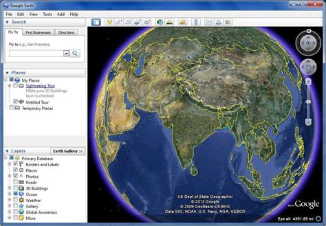 Google Earth Pro D Map