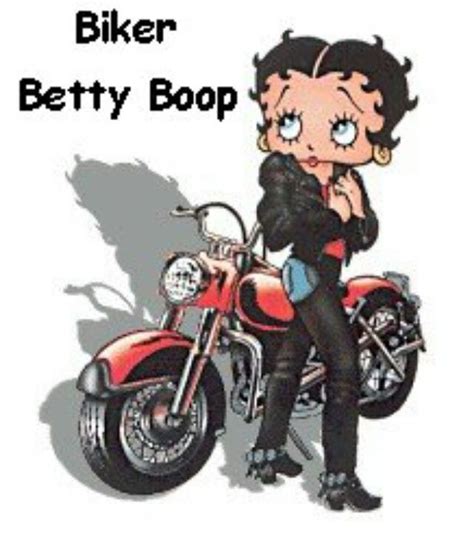 Betty Boop In Leatherbiker Biker Betty Boop Black Betty Boop