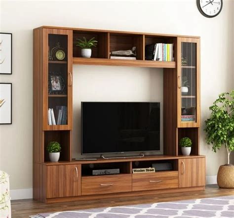 Wall Mount Plywood Wooden TV Unit Laminate Finish At Rs 750 Sq Ft In