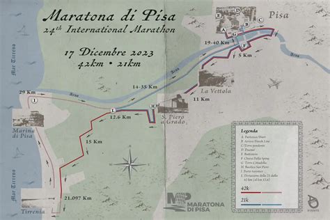 Percorso Maratona Di Pisa Tutte Le Strade E Le Vie