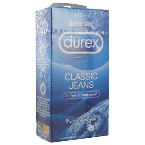 Durex classic jeans 9 préservatifs