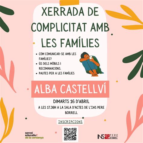 Xerrada De Complicitat De Les Fam Lies Servei Educatiu De La Cerdanya