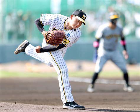 【阪神】岡田監督期待の2年目左腕が近本を遊直、木浪を空振り三振今季初実戦の先発マウンドで2回1失点 スポーツ報知