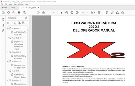 Linkbelt 290 X2 EXCAVADORA HIDRÁULICA OPERADOR MANUAL PDF DOWNLOAD