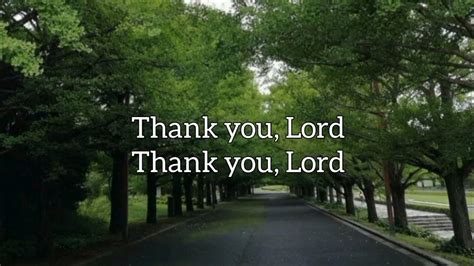 Don Moen Thank You Lord Lyrics Youtube