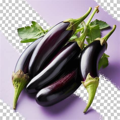 Premium Psd Eggplant On Transparent Background
