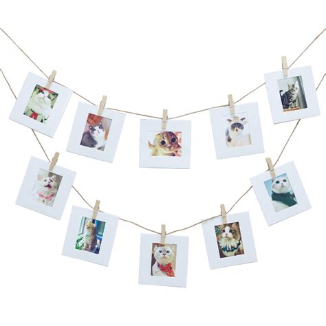 Pictures Wall Decor Hanging Mini Picture Frame 20 Pieces Paper 2x3