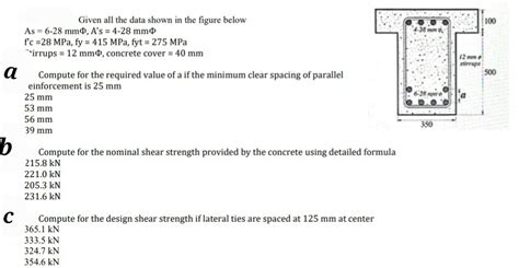 Solved Please Answer Using Nscp Given All The Data Chegg