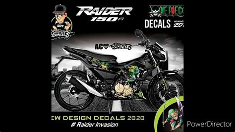 Raider 150 Decals Design Compilation Youtube