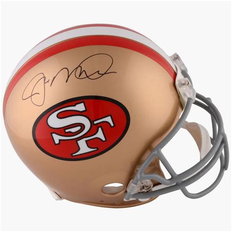 The Joe Montana Autographed Football Helmet 49ers Hammacher Schlemmer