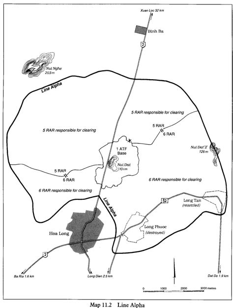 Maps Vietnam And Nui Dat The Battle Of Long Tan