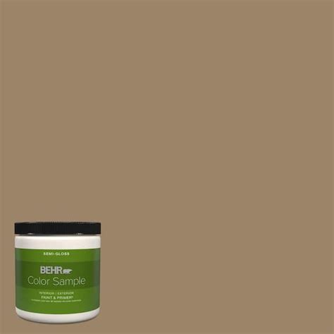 Behr Premium Plus 8 Oz Ppu7 04 Collectible Semi Gloss Interior Exterior Paint And Primer Color