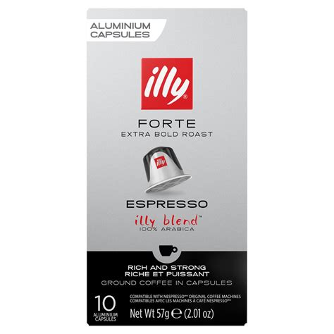 Caf Capsules Espresso Forte Compatibles Nespresso Illy La Bo Te De