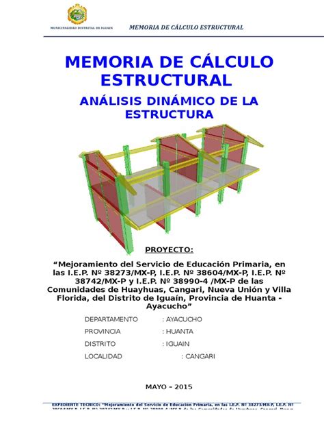 Memoria De Calculo Estructural Fundación Ingeniería Ingeniero Civil