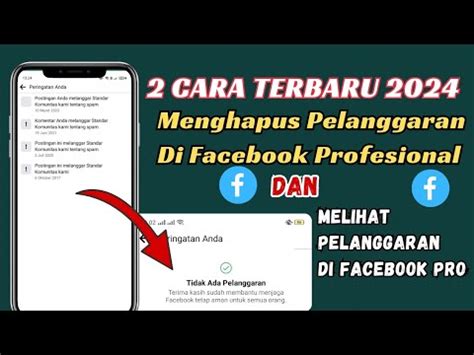 Terbaru Cara Menghapus Pelanggaran Di Facebook Profesional Cara