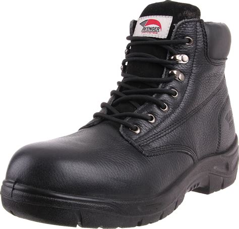 Avenger 7212 6 Leather Slip Resistant Eh Safety Toe Work Boot Clothing Shoes