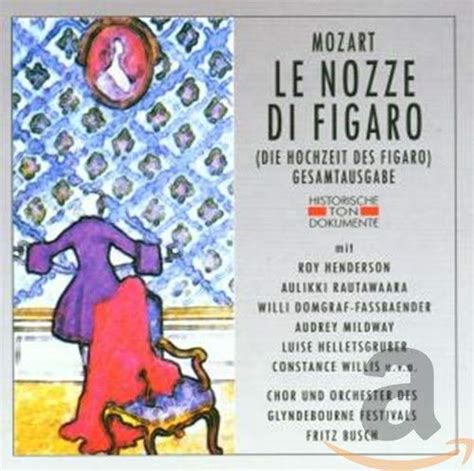 Mozart Le Nozze Di Figaro Gesamtaufnahme Italienisch Aufnahme