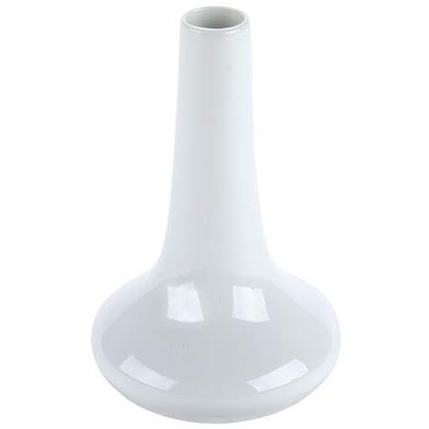 3 1 2 X 5 1 2 European White Porcelain Bud Vase