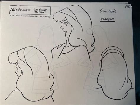 Daphne 160 Series The Scooby Doo Show C U Size Model Sheet Art