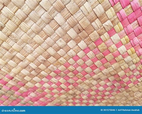 Seamless Realistic Old Bamboo Weave Basket Repeat Pattern Texture Of