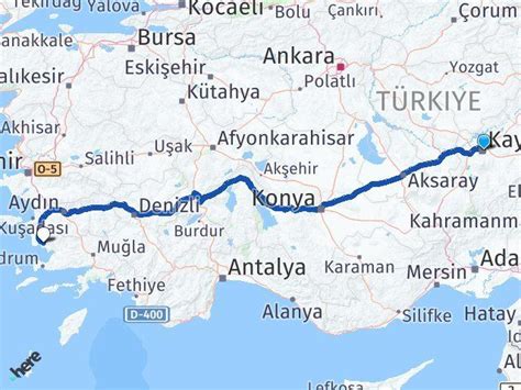 Kayseri Akb K Didim Ayd N Aras Ka Km Yol Tarifi