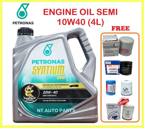 Combo Package Petronas Syntium W W Semi Synthetic Sn Cf