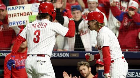 Bryce Harper's birthday bash: Phillies star makes playoff history with ...