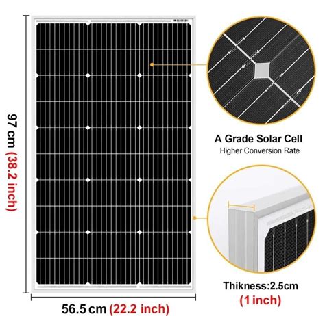 Painel Solar 100w 12v 18v Monocristalino Alta Eficiência Viseu OLX