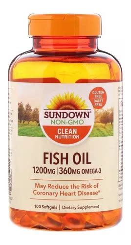 Sundown Naturals Leo De Peixe Mg C Ps Fish Omega Mercadolivre