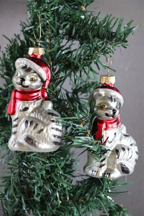 Christmas Ball Ornament 2 Inge Magic Two Gray Cats In Front Of The Christmas Tree Catawiki