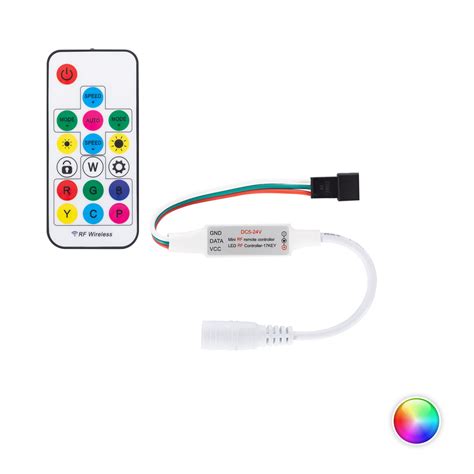 Controlador Regulador Mini Tira Led Rgbic Digital Spi V Dc Con