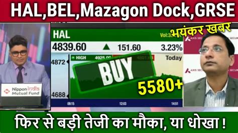 Hal Bel Mazagon Dock Grse Share Latest News Anil Singhvi Analysis