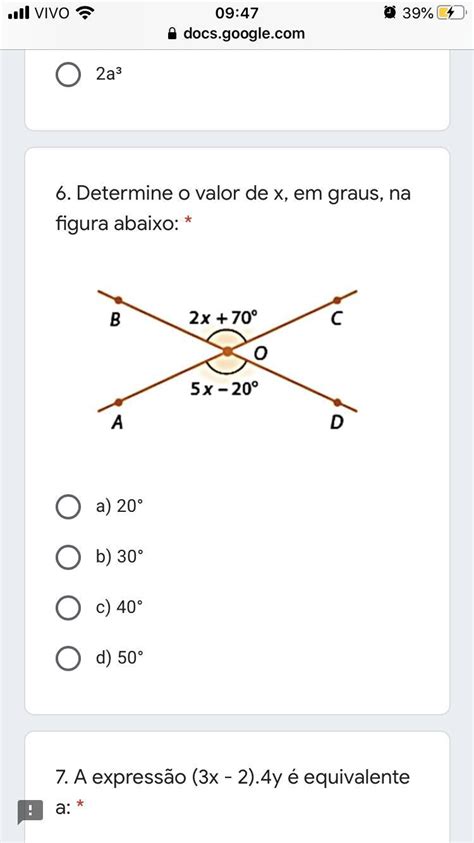 Determine O Valor De X Em Graus Na Figura Abaixo Brainly Br