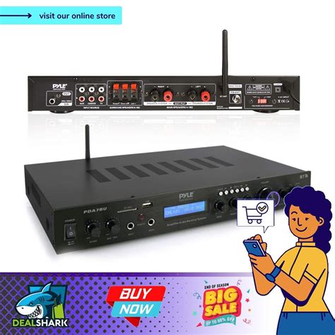 Pyle Pda Bu Black Channel Rack Mount Bluetooth Receiver Home