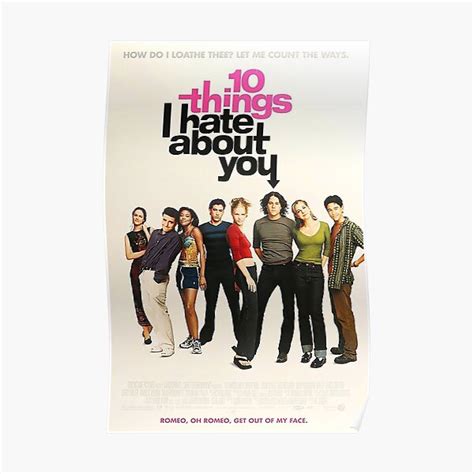 10 Things I Hate About You Poster Poster Poster For Sale By Tryohall