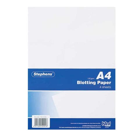 Stephens A4 Blotting Paper 4 Sheets Wholesale Stationery Supplies