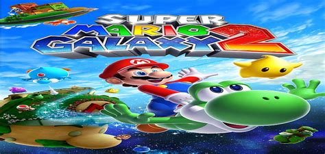 Super Mario Galaxy 2 Cover Art Nintendo Super Mario Wii Galaxy 2