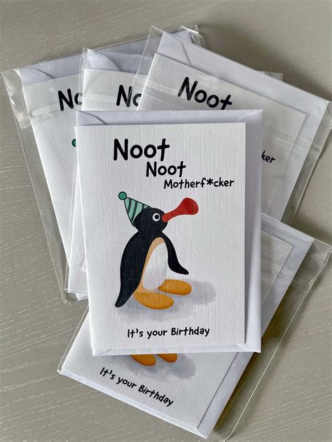 Pingu Birthday Card - Etsy Canada