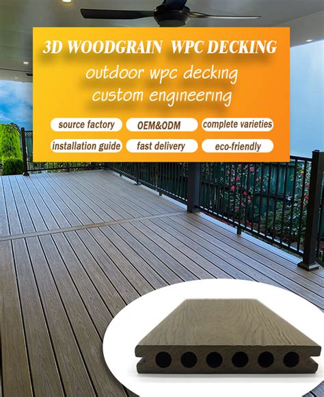 Supply Landscaping Residential Fire Rated Composite Decking Wholesale