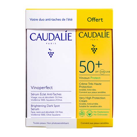 CAUDALIE Vinoperfect pack sérum antimanchas 30ml crema solar facial